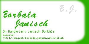borbala janisch business card